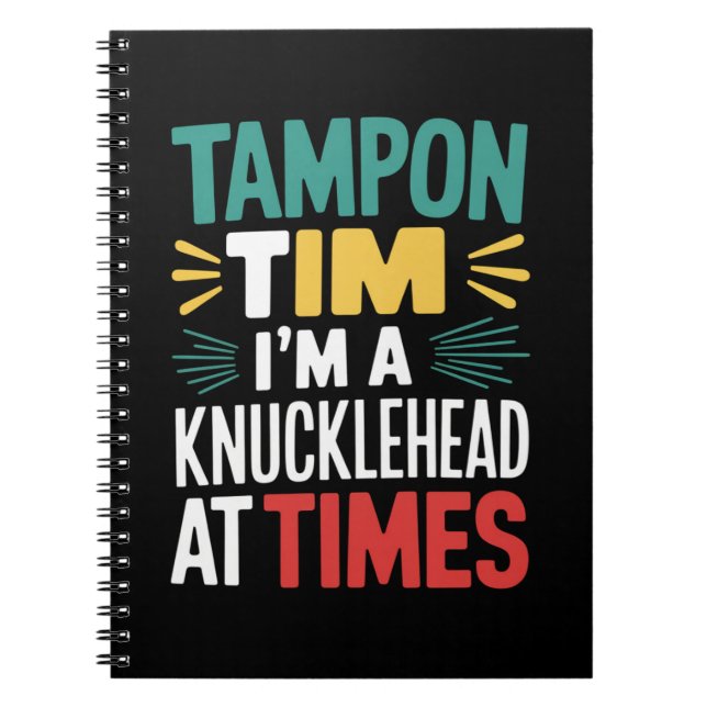 Ich bin Knucklehead bei der Times Tim Walz Debate  Notizblock (Vorderseite)