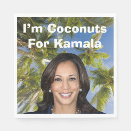 Ich bin Kokosnüsse für Kamala Serviette