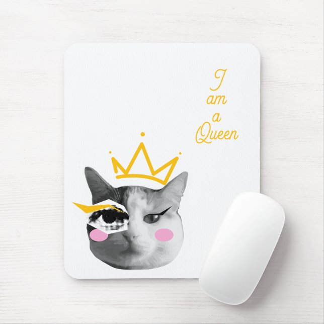 Ich bin Königin – Elegant lustig Mousepad (Mit Mouse)