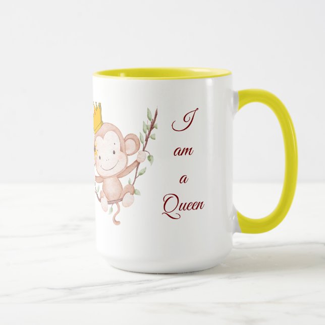 Ich bin Königin – Elegant Tasse (Rechts)
