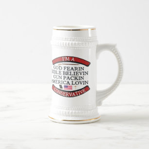 ICH BIN KONSERVATIV BIERGLAS