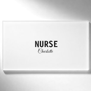 Ich bin Krankenpfleger medizinischer Experte fügen Namenschild