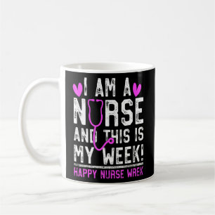Ich bin Krankenpfleger und ich bin glückliche Kran Kaffeetasse