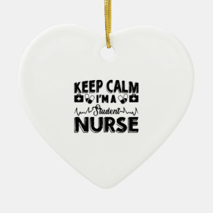 Ich bin Krankenschwester Keramik Ornament