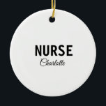 Ich bin Krankenschwester medizinischen Fachmann Fü Keramik Ornament<br><div class="desc">Professionelle Vorlagen für Ihren Beruf</div>