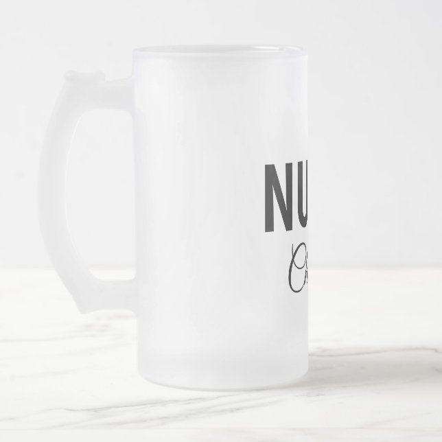 Ich bin Krankenschwester medizinischen Fachmann Fü Mattglas Bierglas (Links)