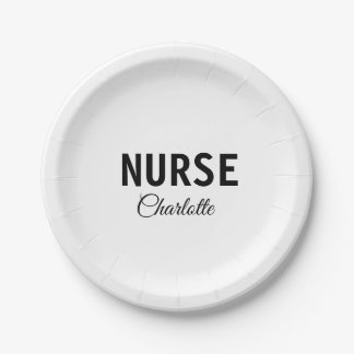 Ich bin Krankenschwester medizinischen Fachmann Fü Pappteller