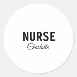 Ich bin Krankenschwester medizinischen Fachmann Fü Runder Aufkleber