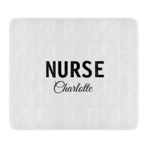 Ich bin Krankenschwester medizinischen Fachmann Fü Schneidebrett