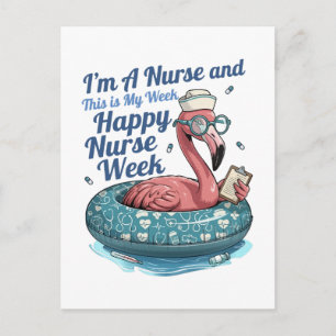Ich bin Krankenschwester und das ist meine Woche F Feiertagspostkarte