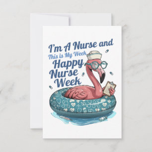 Ich bin Krankenschwester und das ist meine Woche F RSVP Karte