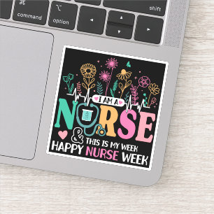 Ich bin Krankenschwester und das ist meine Woche g Aufkleber