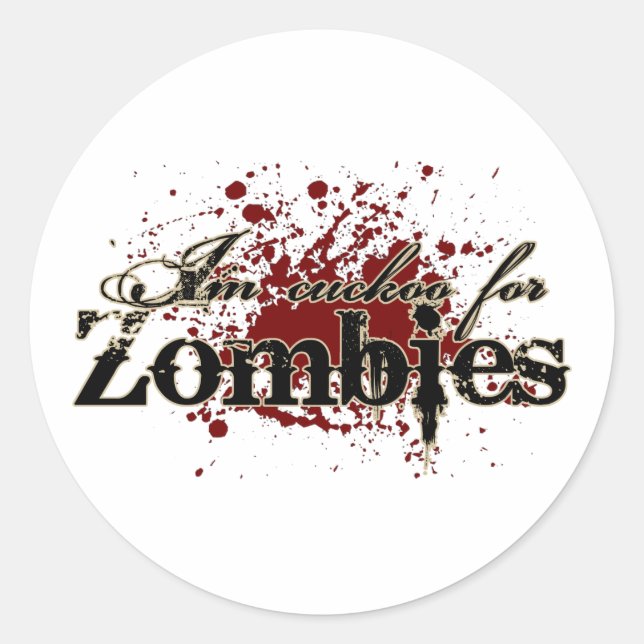 Ich bin kuckuck... runder aufkleber (Vorderseite)