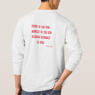 ICH BIN KUNST Geschriebene Worte Logo - T.R.K MODE T-Shirt