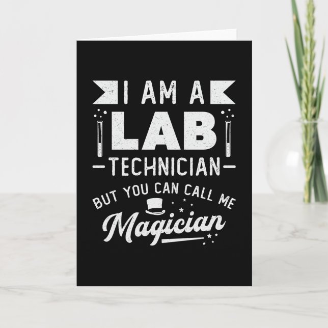 Ich bin Labrador Technician Science Laboratory Tec Karte (Vorderseite)