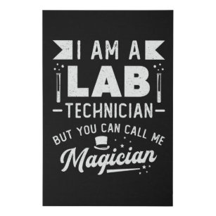 Ich bin Labrador Technician Science Laboratory Tec Künstlicher Leinwanddruck