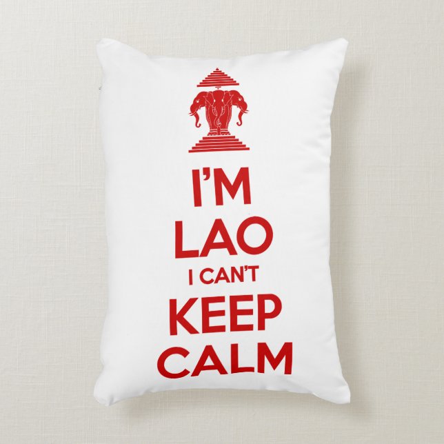 Ich bin Lao, ich kann nicht Ruhe Behalten haben Dekokissen (Vorderseite(Vertikal))