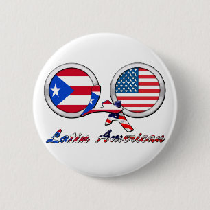 Ich bin lateinamerikanisches Boricua Button
