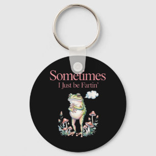 Ich bin laute Geräusche im Frosch lustiges Design Schlüsselanhänger