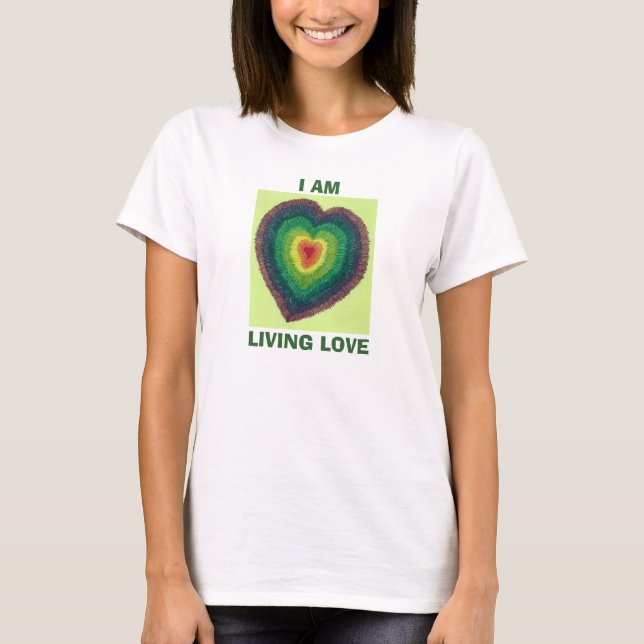 ICH BIN LEBENDE LIEBE Chakra Herz T - Shirt Frauen (Vorderseite)