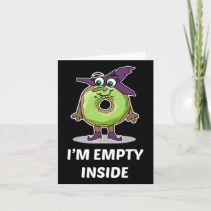 Ich bin leer im Halloween Donut Design Karte