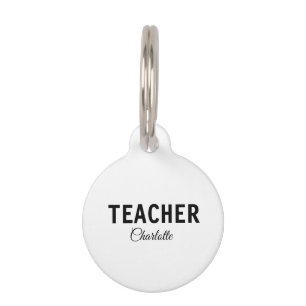 Ich bin Lehrer Schule College fügen Sie Ihren Name Haustiermarke