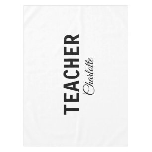 Ich bin Lehrer Schule College Fügen Sie Ihren Name Tischdecke