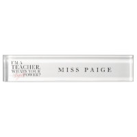 ICH BIN LEHRER, WAS IST DEIN SUPER POWER?