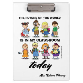 Ich bin Lehrerin. Benutzerdefiniertes Geschenk Klemmbrett