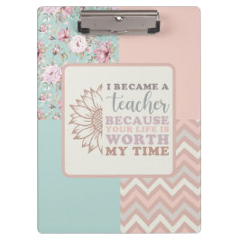 Ich bin Lehrerin geworden Klemmbrett