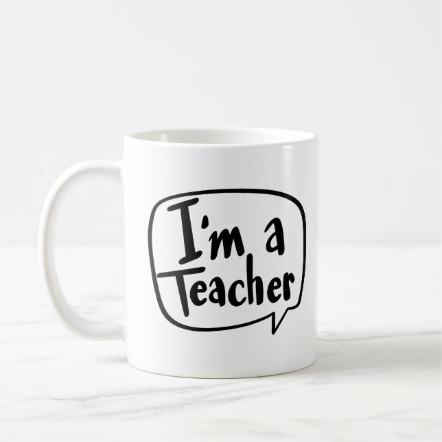 Ich bin Lehrerin Kaffeetasse (Links)
