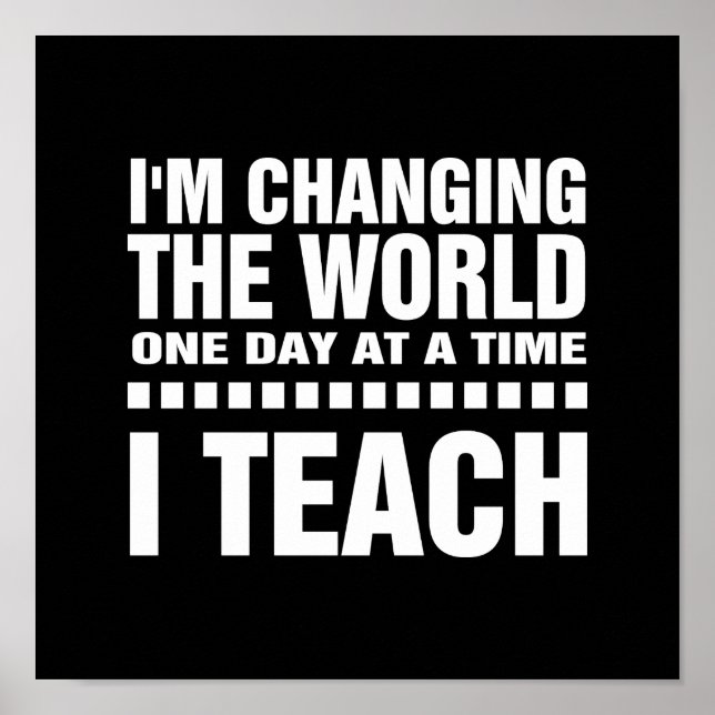 Ich bin Lehrerin. Kostenvoranschlag | Typografie A Poster (Vorne)