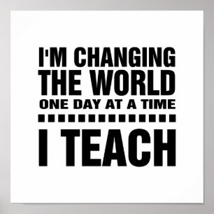 Ich bin Lehrerin. Kostenvoranschlag   Typografie A Poster