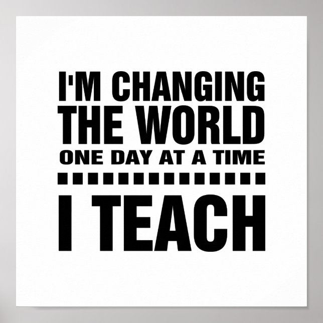 Ich bin Lehrerin. Kostenvoranschlag | Typografie A Poster (Vorne)