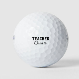 Ich bin Lehrschule Fügen Sie Ihren Namen Text simp Golfball