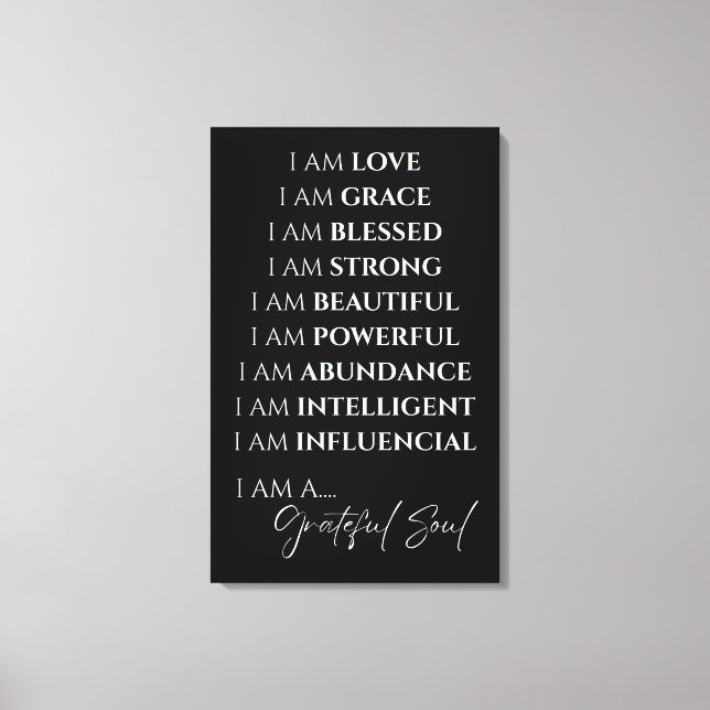 ICH BIN Leinwand (Vorderseite)