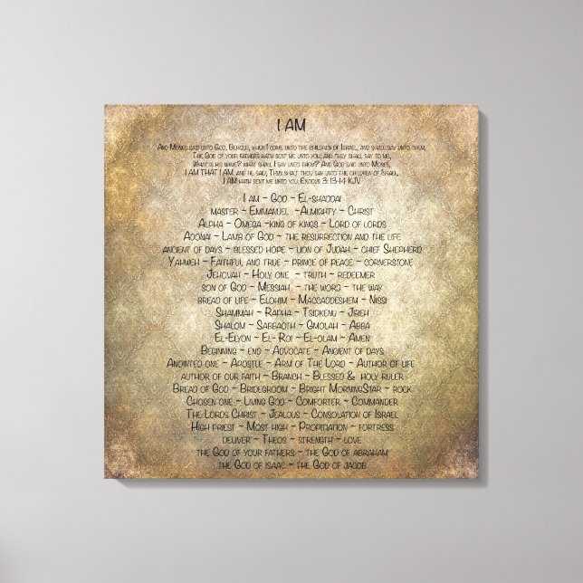 Ich bin leinwanddruck (Vorderseite)