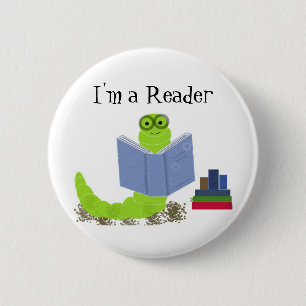 Ich bin Leser, Bookworm Button