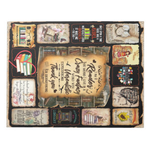 Ich bin Leserin, was bedeutet, dass ich in einer v Notizblock