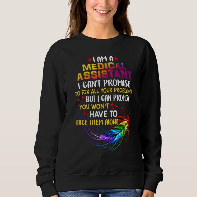 Ich bin Liebe Assistentin Sweatshirt (Vorderseite)