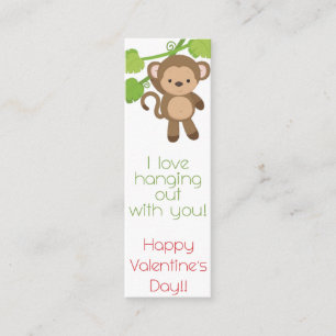 Ich bin Liebe mit dir zusammen! Valentine Lesezeic Mini Visitenkarte