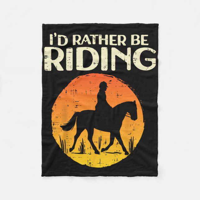 Ich bin lieber mit Susnet Horseck Reitmannen Fleecedecke (Vorderseite)