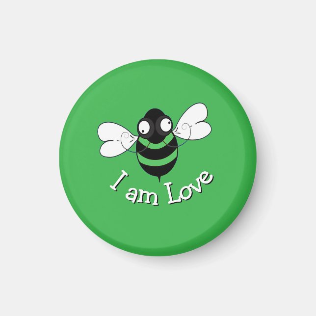 Ich bin Liebesbienenmagnet Magnet (Vorne)
