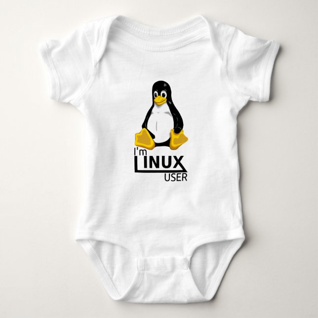 Ich bin Linux-Benutzer Baby Strampler (Vorderseite)