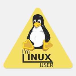 Ich bin Linux-Benutzer Dreieckiger Aufkleber