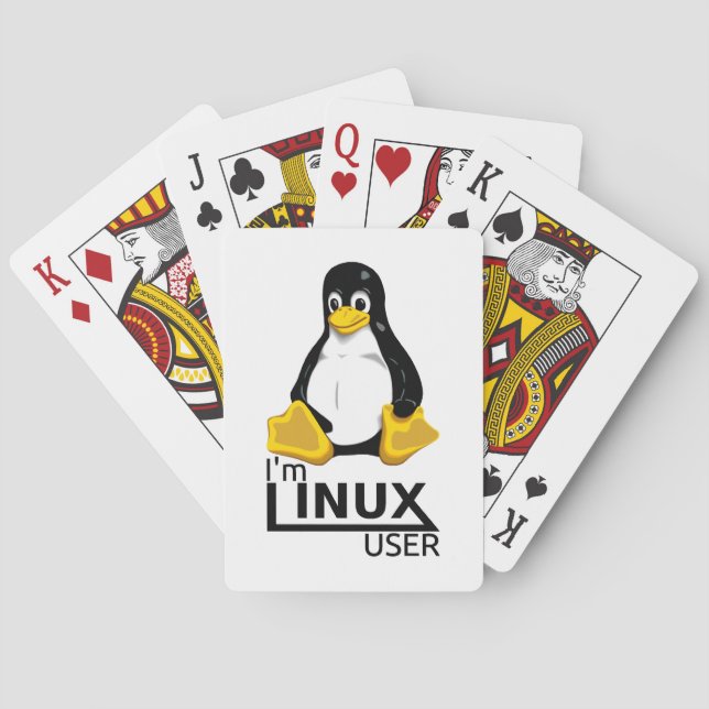 Ich bin Linux-Benutzer Spielkarten (Rückseite)