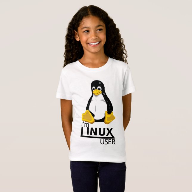 Ich bin Linux-Benutzer T-Shirt (Vorne ganz)