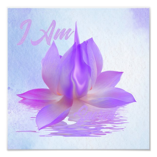 Ich bin Lotus Violette Flamme Fotodruck (Vorne)