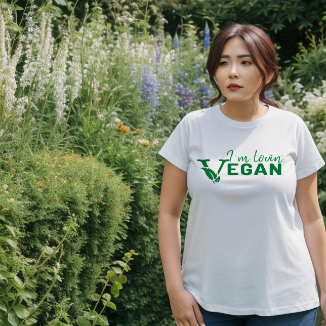 Ich bin Lovin Vegan T - Shirt (Von Creator hochgeladen)