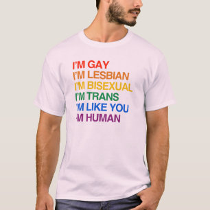 ICH BIN LSBT ICH BIN EIN MENSCH T-Shirt